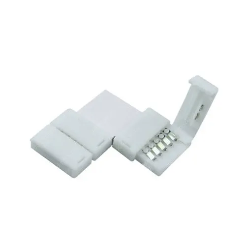 Led szalag sarok elem RGBW, forrasztás nélküli, közvetlenül összedugható! 12mm! Life Light led 1 év garancia! Led szalag sarok LSZSARFORRN12MMRGBW 1 év gar.