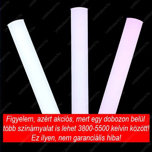 Por és páramentes Led lámpa, 60 cm, 18W, 1500 lumen, 4000K, közép fehér. Színeltérés, nem lesz egyforma a színe, ha többet vesz! Led Tri-proof LVIZ60CM18W60226IP65SWPINK 1 év gar.