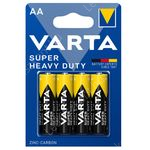 Varta Super Heavy Duty (Superlife) AA /vastag ceruza/ féltartós mikró elem BL4, 4 db-os csomagolás.