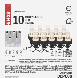 Kerti Led dekoráció Emos DCPC08IP4410DB5MCW 1 év gar. – 2. kép